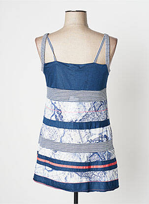 Tunique manches longues col v bleu O.K.S femme