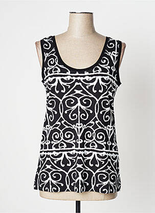 Débardeur stretch sans manche noir DOLCEZZA femme