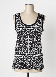 Débardeur stretch sans manche noir DOLCEZZA femme
