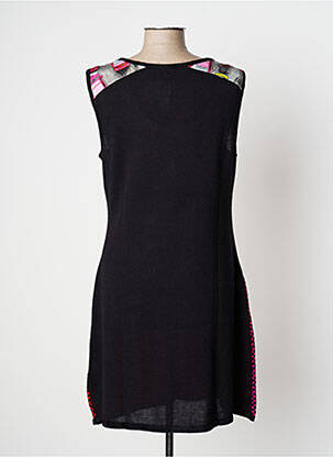 Robe pull resserrée sur le bas sans manche noir AVENTURES DES TOILES femme