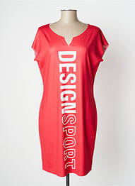 Robe courte manches courtes manches courtes rouge TUZZI femme