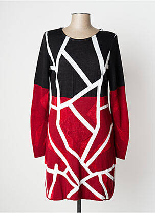 Robe pull coupe cintrée manches longues noir AVENTURES DES TOILES femme