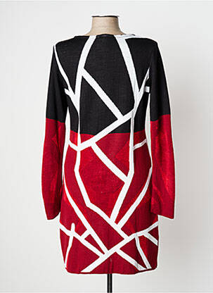 Robe pull coupe cintrée manches longues noir AVENTURES DES TOILES femme