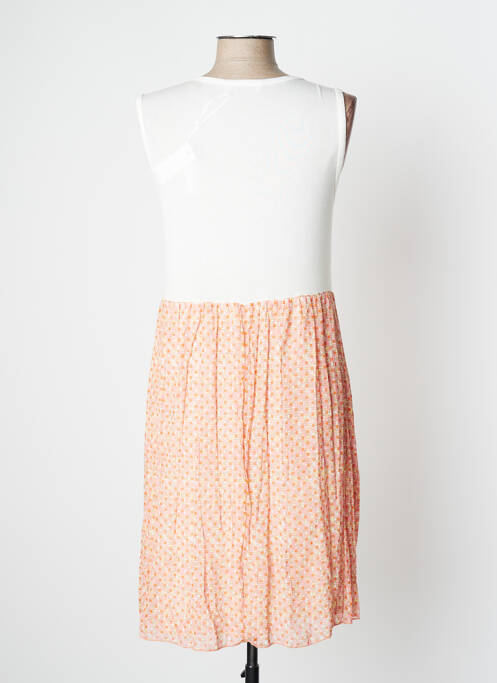 Robe mi-longue orange EVA WEEK-END pour femme