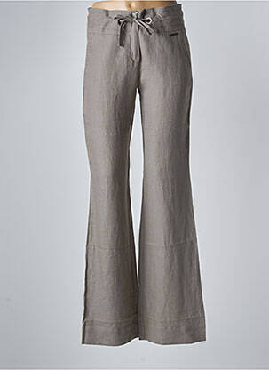 Pantalon flare taille normale taille normale gris JOCAVI femme