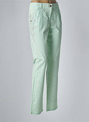 Pantalon slim stretch taille normale vert JOCAVI femme