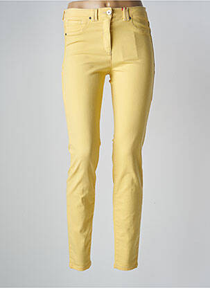 Pantalon slim stretch taille normale jaune JOCAVI femme