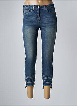 Pantacourt stretch taille normale bleu JOCAVI femme