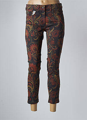 Pantalon 7/8 stretch taille normale noir ZERRES femme