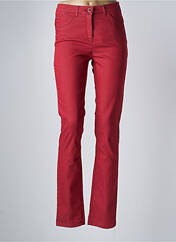 Pantalon slim rouge SBELT JEANS pour femme seconde vue