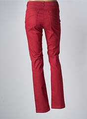 Pantalon slim rouge SBELT JEANS pour femme seconde vue