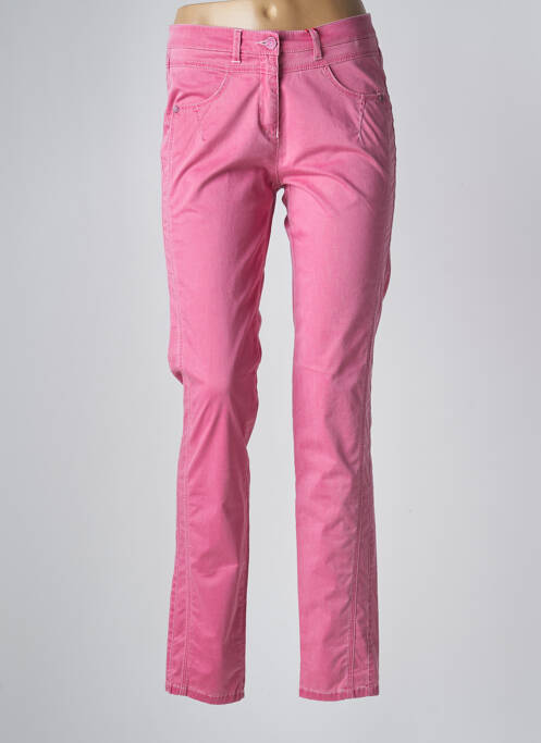 Pantalon slim stretch taille normale rose JOCAVI femme