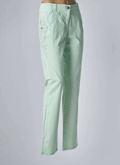 Pantalon slim stretch taille normale vert JOCAVI femme