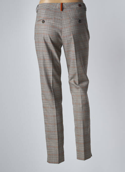 Pantalon slim tissage popeline taille normale gris JOCAVI femme