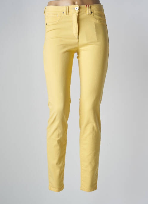 Pantalon slim stretch taille normale jaune JOCAVI femme