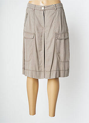 Jupe mi-longue taille normale gris JOCAVI femme