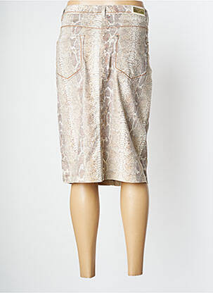 Jupe mi-longue taille normale beige JOCAVI femme