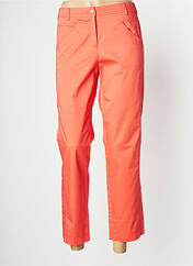 Pantalon 7/8 orange O.K.S pour femme seconde vue