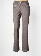 Pantalon slim gris O.K.S pour femme seconde vue