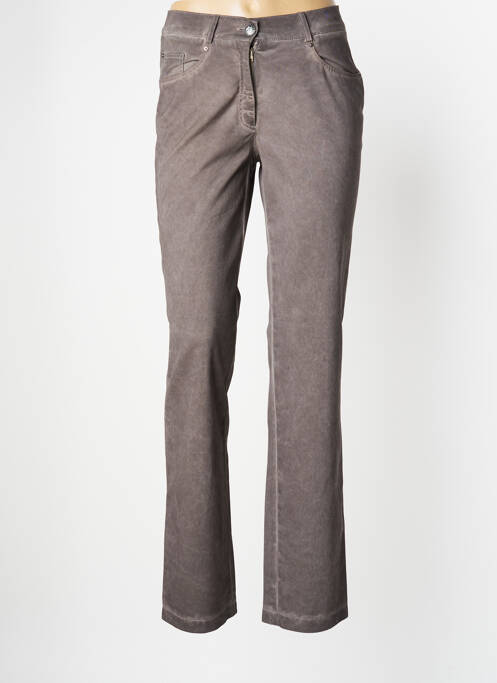 Pantalon slim taille normale taille normale gris O.K.S femme