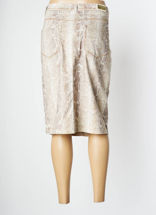 Jupe mi-longue beige JOCAVI pour femme
