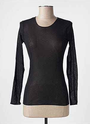 Top/caraco légère et transparente noir JANIRA femme