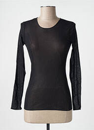 Top/caraco légère et transparente noir JANIRA femme