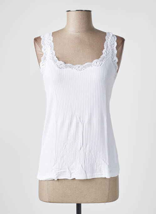 Top/Caraco blanc JANIRA pour femme