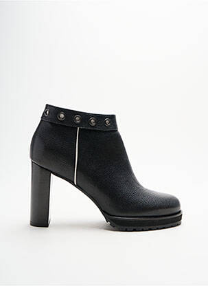 Bottines/boots matière lisse talon de 7 à 9cm noir C.DOUX femme