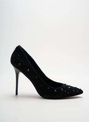 Escarpins tissage satiné talon haut de 10cm et plus noir GUESS femme