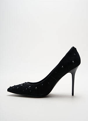 Escarpins tissage satiné talon haut de 10cm et plus noir GUESS femme