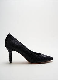 Escarpins tissage satiné talon de 4 à 6cm noir ELATA femme