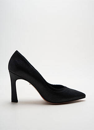 Escarpins tissage satiné talon de 7 à 9cm noir ELATA femme