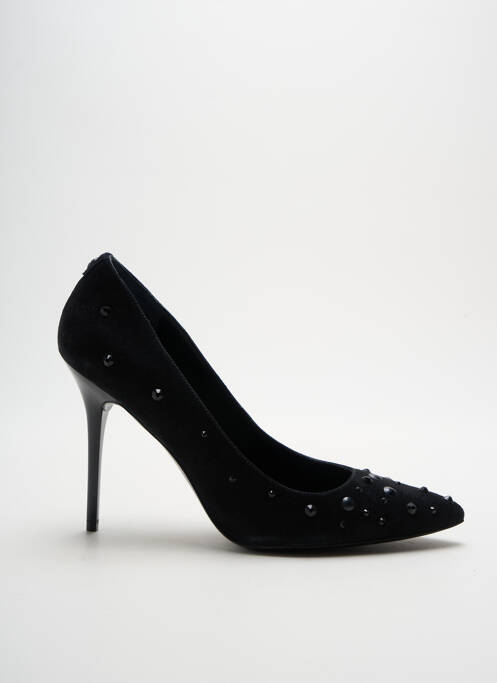 Escarpins tissage satiné talon haut de 10cm et plus noir GUESS femme