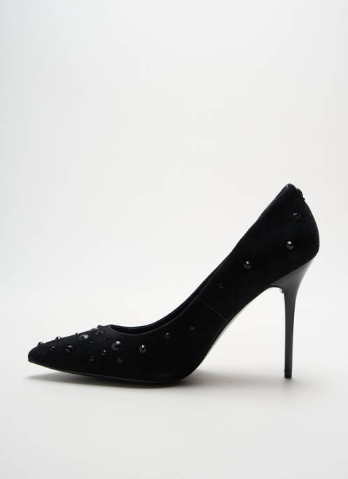 Escarpins tissage satiné talon haut de 10cm et plus noir GUESS femme