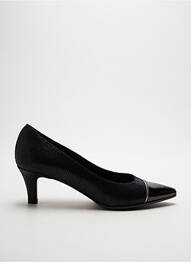 Escarpins tissage satiné talon de 4 à 6cm noir ELATA femme