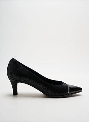 Escarpins tissage satiné talon de 4 à 6cm noir ELATA femme