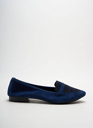 Mocassins talon bas talon plat jusqu'à 3cm bleu REQINS femme