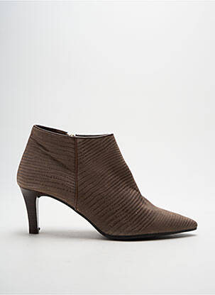 Bottines/boots tissage satiné talon de 4 à 6cm gris PEDRO MIRALLES femme