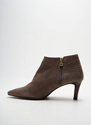 Bottines/boots tissage satiné talon de 4 à 6cm gris PEDRO MIRALLES femme