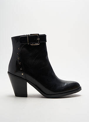 Bottines/Boots noir PLUMERS pour femme
