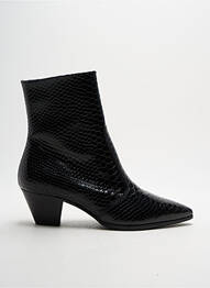 Bottines/boots tissage satiné talon de 4 à 6cm noir HOGL femme