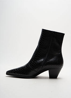 Bottines/boots tissage satiné talon de 4 à 6cm noir HOGL femme