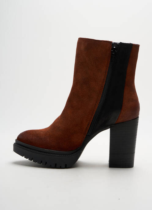 Bottines/Boots orange FELMINI pour femme