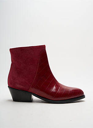 Bottines/Boots rouge PLUMERS pour femme