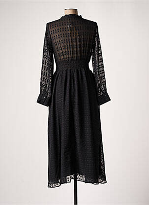 Robe longue manches longues manches longues noir SALSA femme