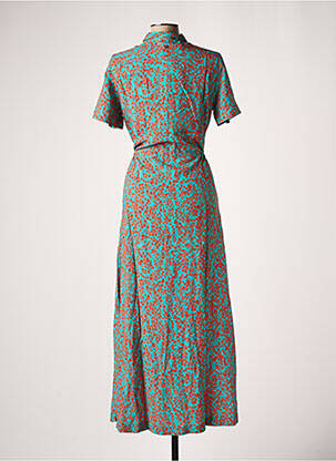 Robe longue manches courtes manches courtes bleu LE PETIT BAIGNEUR femme