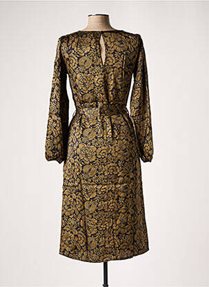 Robe mi-longue imprimé fleurs manches longues vert LE PETIT BAIGNEUR femme