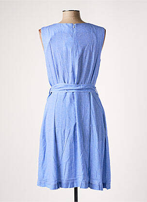 Robe mi-longue imprimé fleurs sans manche bleu LE PETIT BAIGNEUR femme