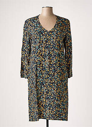 Robe mi-longue manches longues manches longues bleu LE PETIT BAIGNEUR femme